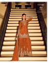 Kanchan Gold By Sayuri Chinon Silk Ladies Readymade Suits Wholesale Market In Surat
